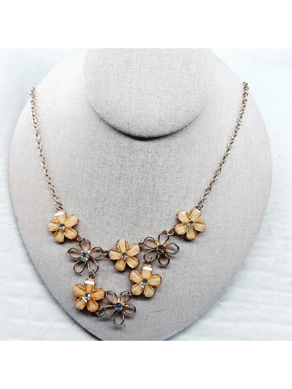 3071u. Claire’s Yellow Whimsical Necklace